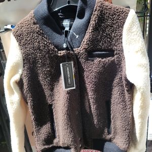 Women's Fleece Lettermans Styled Jacket